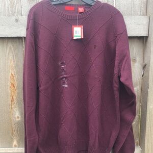 NWT Burgundy Izod sweater L